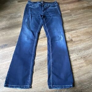 Fragile Jeans Size 11 Woman’s Juniors Distressed Blue Denim